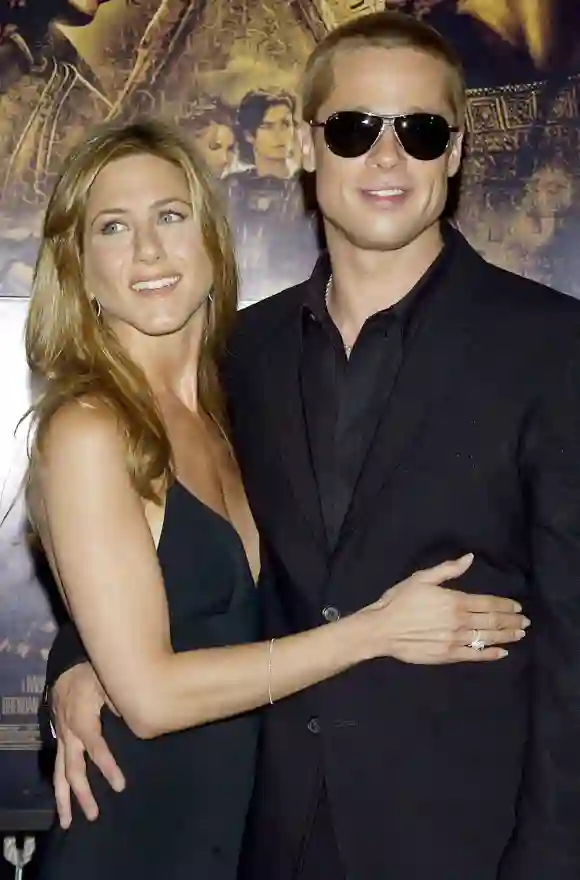Brad Pitt y Jennifer Aniston en 2004
