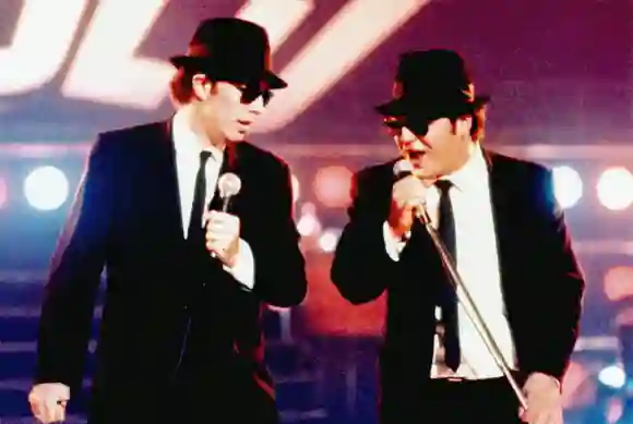 Gary Groomes and John Belushi in 'Wired'