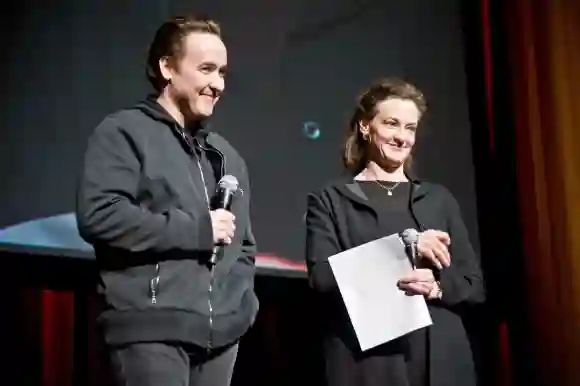 John and Joan Cusack attend the Roger Ebert Memorial Tribute, April 11, 2013.