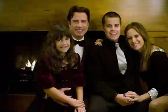 Ella Travolta, John Travolta, Kelly Preston et Jett Travolta