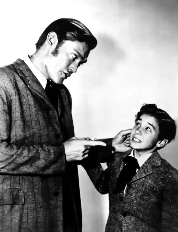 Chuck Connors, Johnny Crawford in 'The Rifleman'