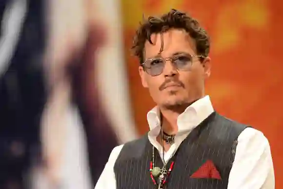 Johnny Depp en el estreno en Japón de El llanero solitario el 17 de julio de 2013
