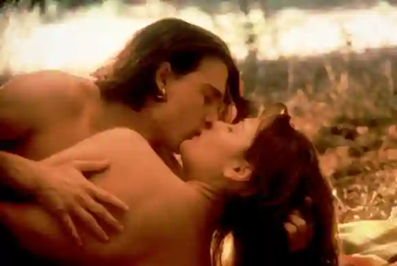 Johnny Depp and Talisa Soto in 'Don Juan DeMarco'