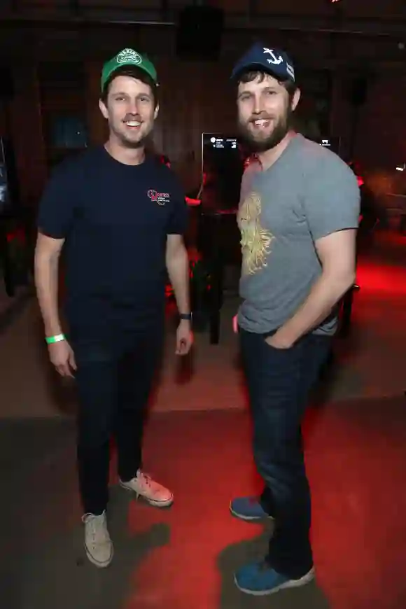 Jon Heder and Dan Heder on September 30, 2016, in Venice, California.