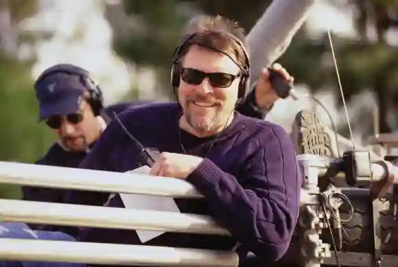 Jonathan Frakes on the set of 'Clockstoppers,' October 25, 2002.