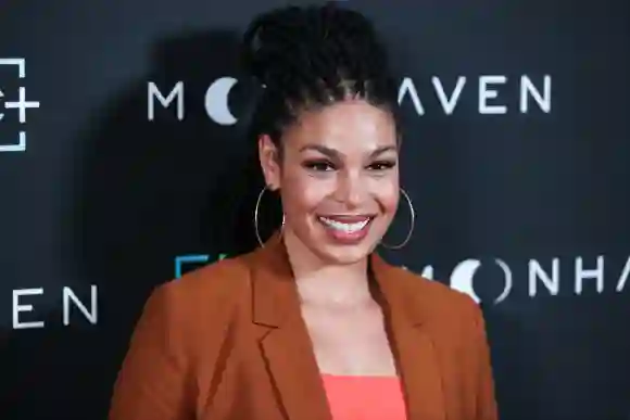 American singer Jordin Sparks arrives at the Los Angeles Premiere Of AMC+'s Original Series 'Moonhav