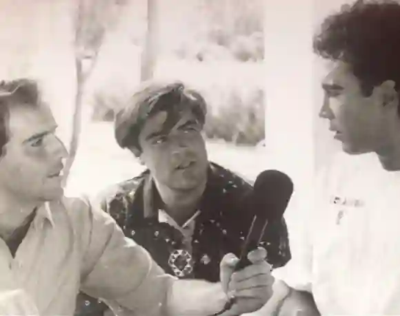 Jorge "El Burro" Van Rankin junto a Esteban Arce y Hugo Sánchez