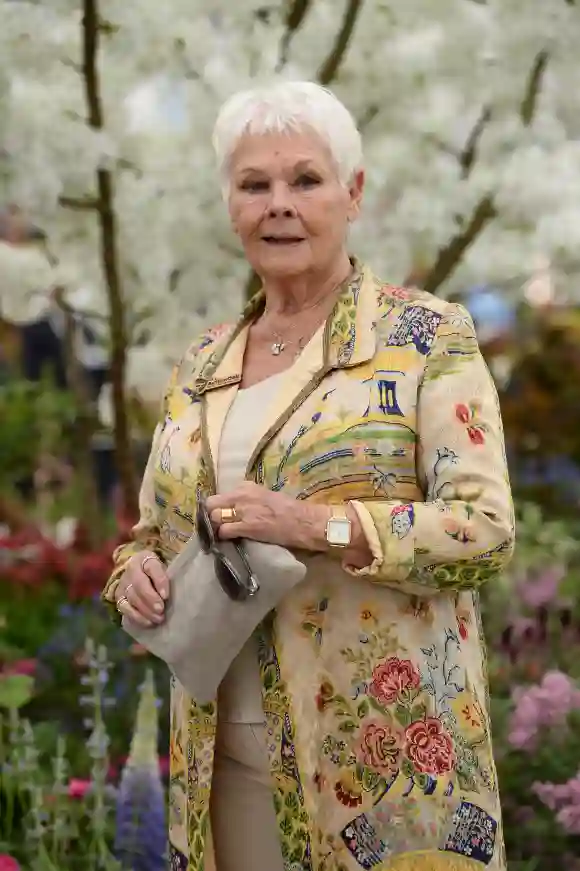 Judi Dench at the RHS Chelsea Flower Show 2019 in London.