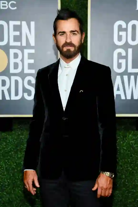 Justin Theroux at the Golden Globes 2021