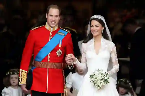 Kate Middleton y el Príncipe William en la Boda Real