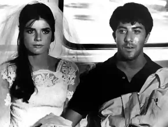Katharine Ross and Dustin Hoffman in 'The Graduate'