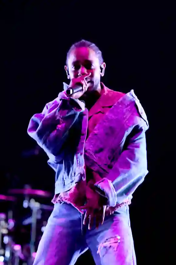 Kendrick Lamar performs onstage with SZA during the 2018 Coachella Valley Music And Arts Festival at the Empire Polo Field on April 13, 2018 in Indio, California.
