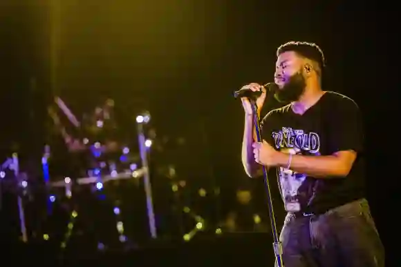 Singer Khalid at Ziggo Dome on October 1, 2019 in Amsterdam, Netherlands