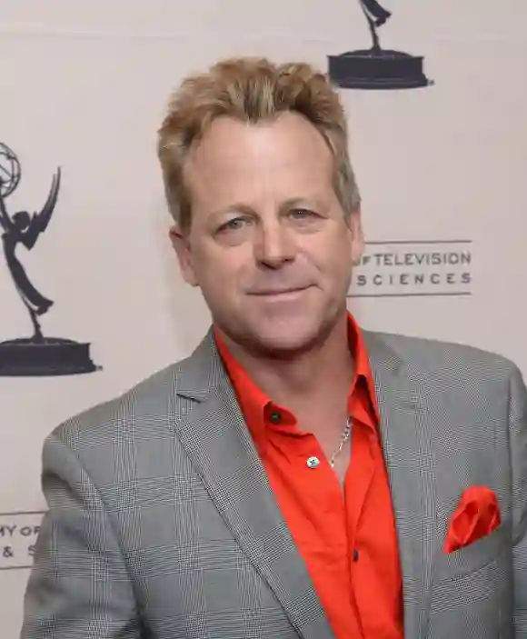 Kin Shriner participe à la réception de l'Académie des Arts et Sciences de la Télévision (Academy Of Television Arts &amp; Sciences' Daytime Programming Peer Group's Daytime Emmy Nominees Cocktail Reception), le 13 juin 2013.