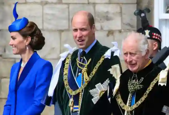 King Charles III, Prince William and Princess Kate
