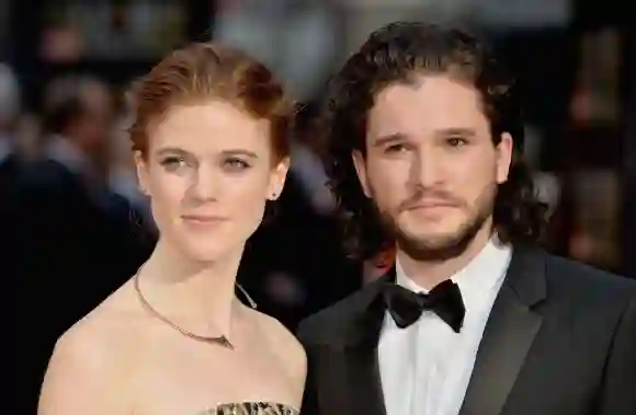 Kit Harington et Rose Leslie aux Olivier Awards 2016.