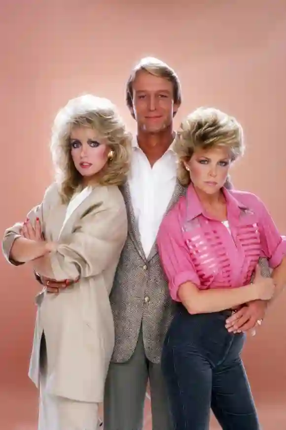 Donna Mills, Ted Shackelford, and Lisa Hartman in 'Knots Landing'