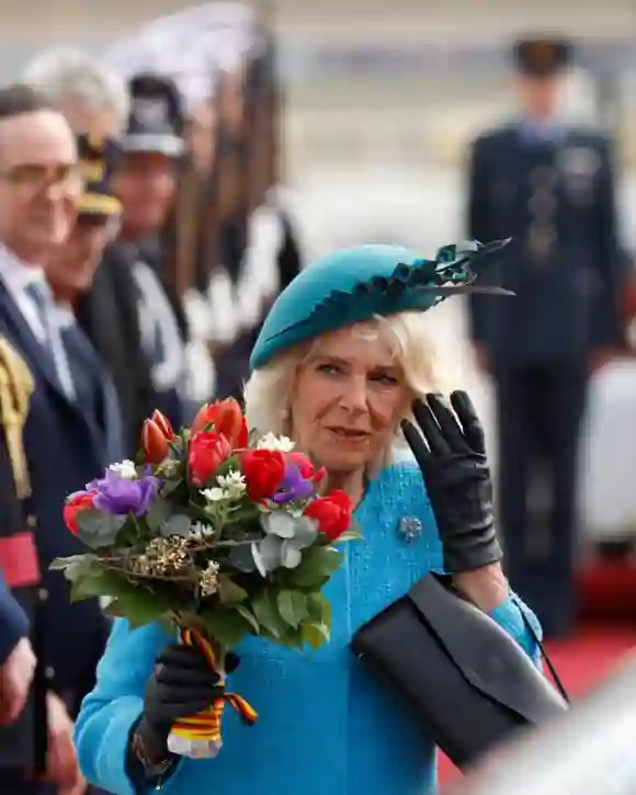 Queen Camilla at Berlin Airport