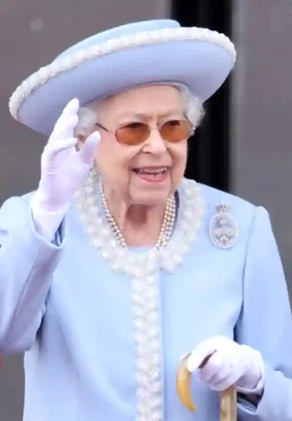 Queen Elizabeth II at her 70th anniversary on the throne