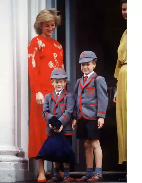 Lady Diana, Prince Harry and Prince William