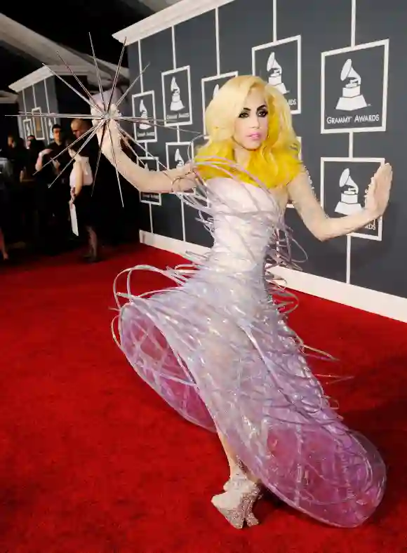 Lady Gaga arrives at the 52nd Annual GRAMMY Awards held at Staples Center on January 31, 2010 in Los Angeles, California