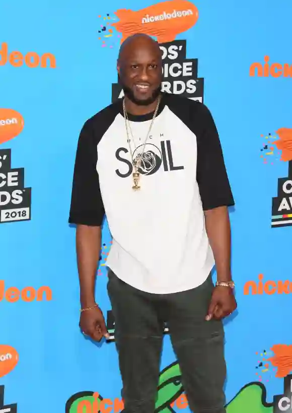 Lamar Odom attends the 31st Annual Nickelodeon Kids' Choice Awards March 24, 2018 at the Forum in Inglewood, California