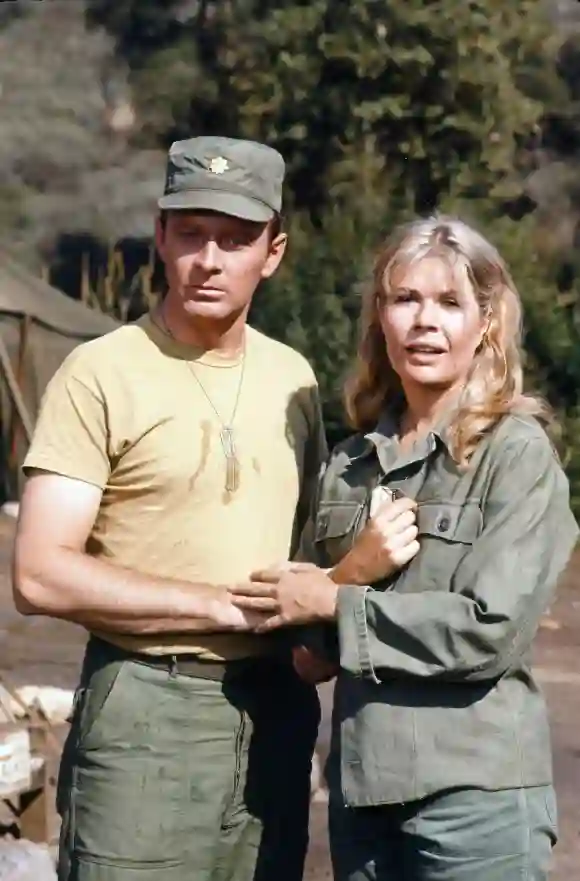 Larry Linville and Loretta Swit