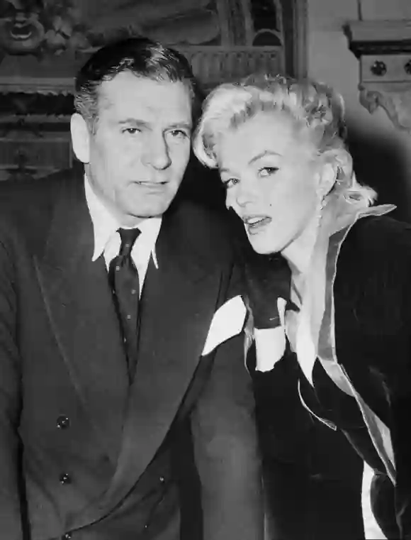 Laurence Olivier and Marilyn Monroe in 1954