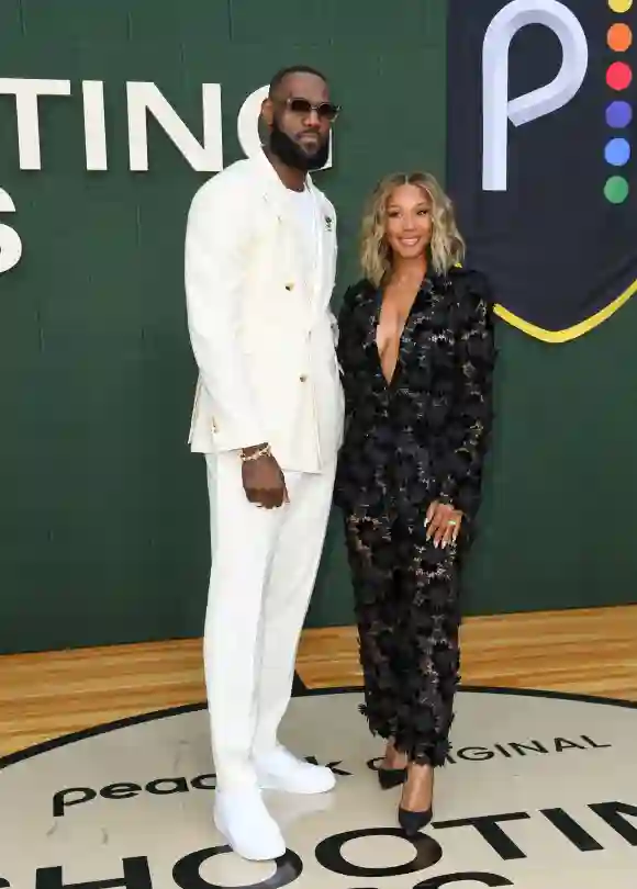 LeBron James and Savannah Brinson