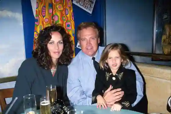 Lee Majors with Karen Velez and their daughter Nikki Majors