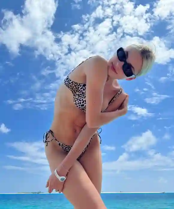 Lena Gercke en bikini en Instagram