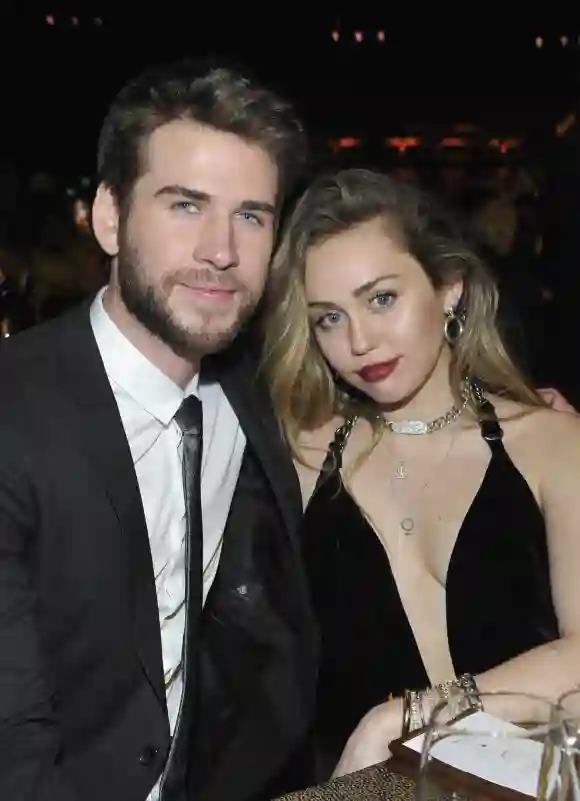 Miley Cyrus and Liam Hemsworth at a gala in California in 2019
