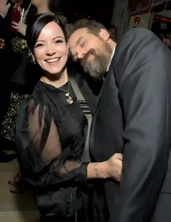 Lily Allen and David Harbor attend the 2020 Netflix SAG After Party, January 19, 2020.