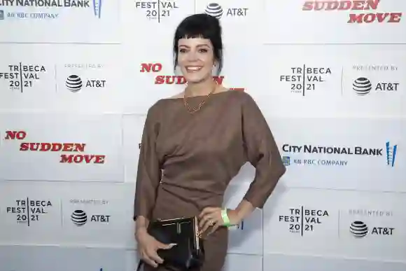 Lily Allen attends the premiere of 'No Sudden Move' during 2021 Tribeca Festival on June 18, 2021.