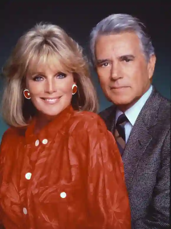 Linda Evans and John Forsythe in 'Dynasty'