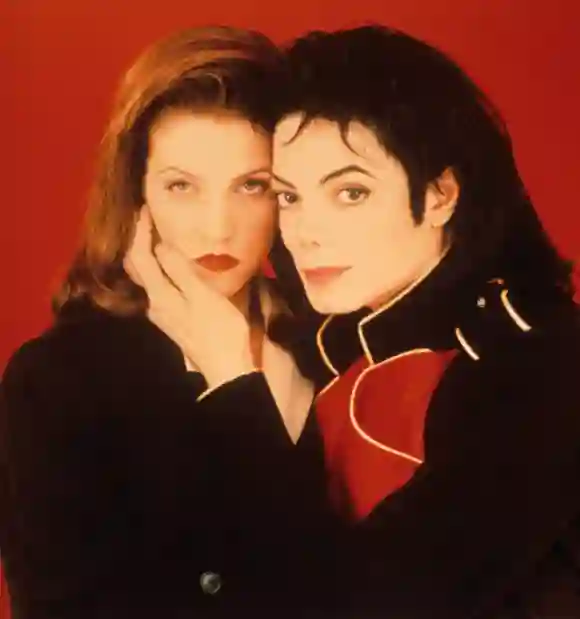 Lisa Marie Presley and Michael Jackson in 1995