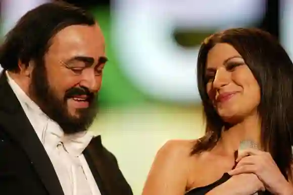 Luciano Pavarotti y Laura Pausini