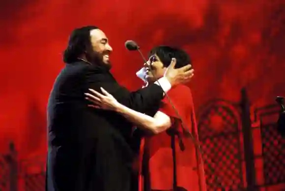 Luciano Pavarotti y Liza Minelli