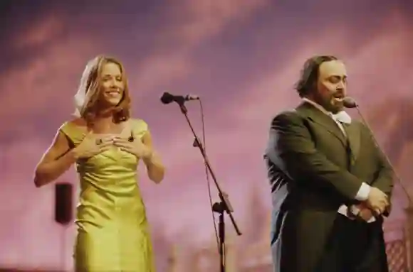 Luciano Pavarotti y Sheryl Crow