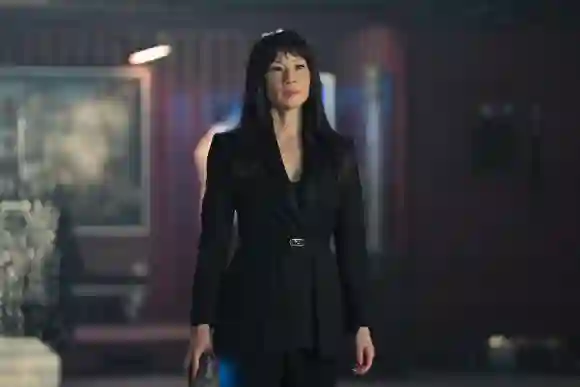 Lucy Liu USA. Lucy Liu in (C) Warner Bros Entertainment film, Red One (2024). Director: Jake Kasdan Plot: Father Christm