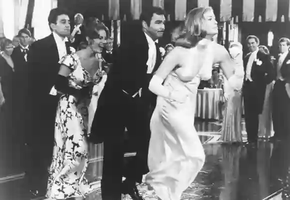 AT LONG LAST LOVE, from left: Duilio Del Prete, Madeline Kahn, Burt Reynolds, Cybill Shepherd, 1975, TM & Copyright © 2