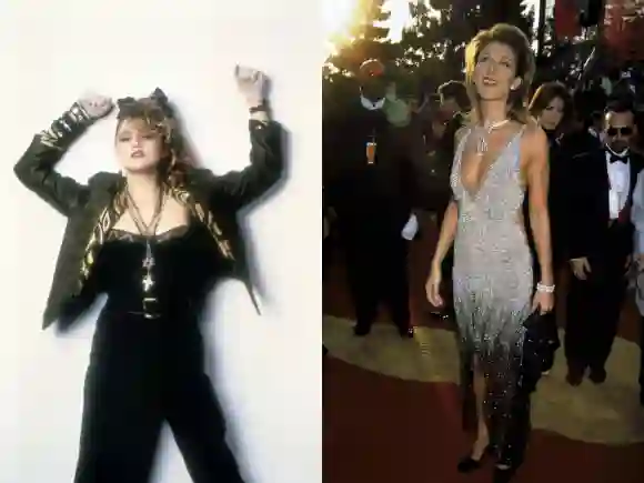 Madonna and Céline Dion.