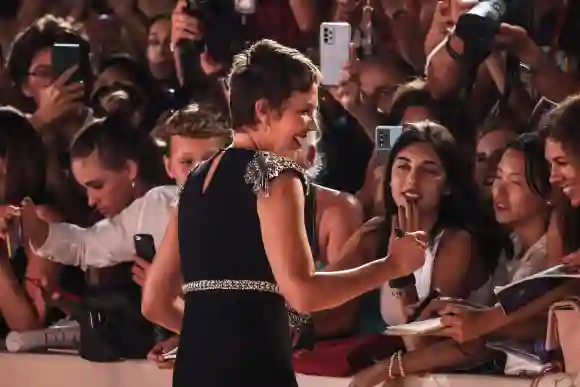 News - Memory red carpet - 80° Venice International Film Festival Maggie-Gyllenhaal attends the red carpet of the movie