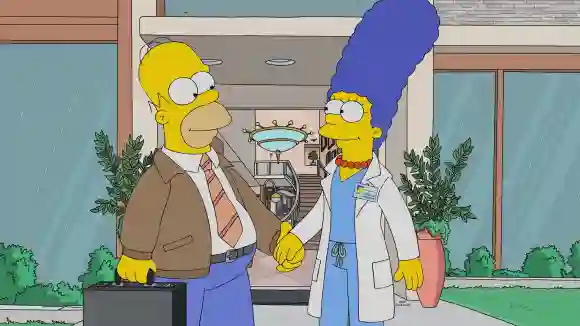 RECORD DATE NOT STATED THE SIMPSONS, from left: Homer Simpson (voice: Dan Castellaneta), Marge Simpson (voice: Julie Kav