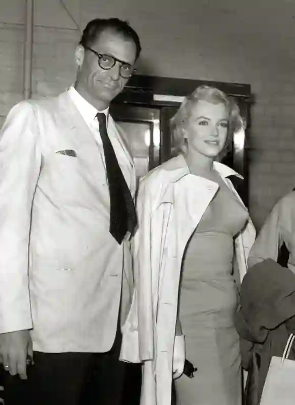 Arthur Miller and Marilyn Monroe in 1957