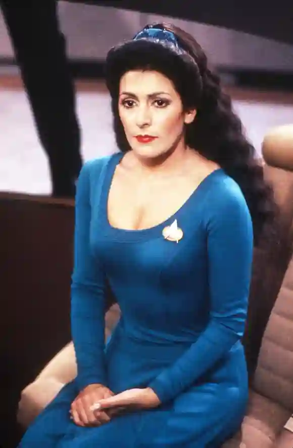 Marina Sirtis played "Deanna Troi" on Star Trek: The Next Generation