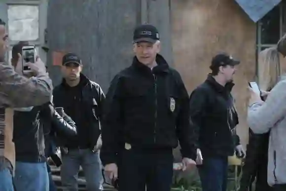 Mark Harmon and Wilmer Valderrama in 'NCIS'