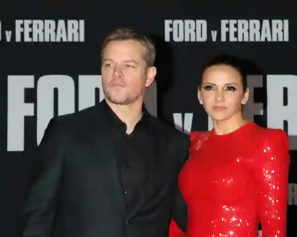 Luciana Barroso y Matt Damon