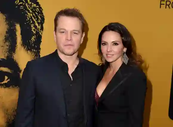 Luciana Barroso y Matt Damon