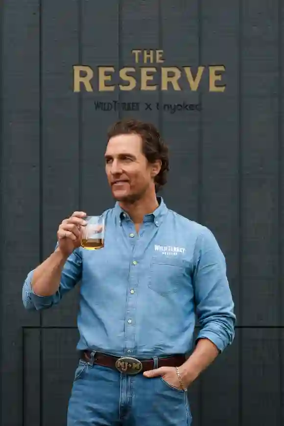 Matthew McConaughey launched an off-grid cabin he co-designed with Wild Turkey's charity initiative, With Thanks, at The Royal Botanic Gardens November 20, 2019 in Sydney, Australia.